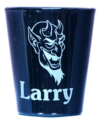 Devil Shot Glass Personalized with Engraved Name